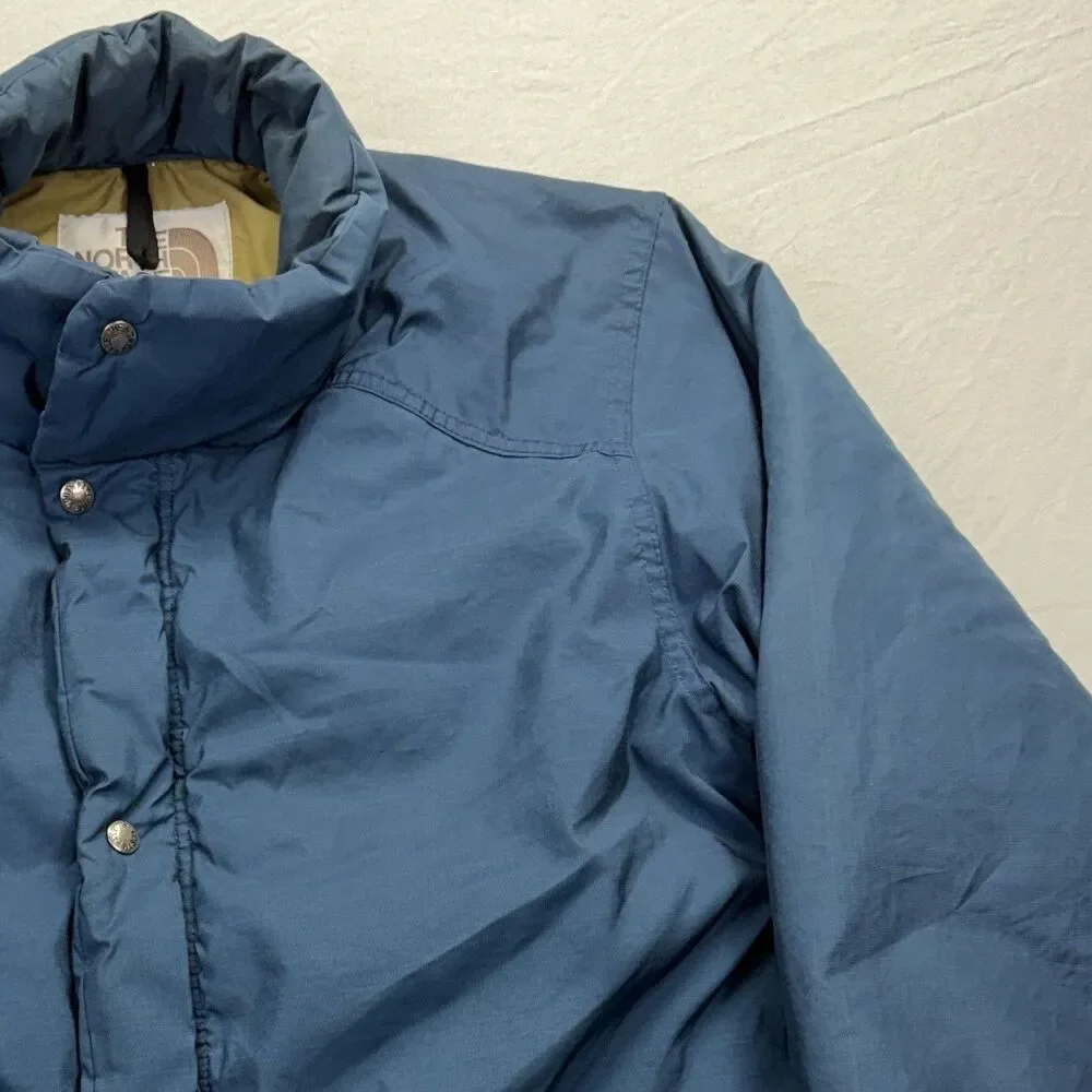 Vintage The North Face Brown Label ‎ Parka XL Blue Gorpcore Puffer Jacket USA